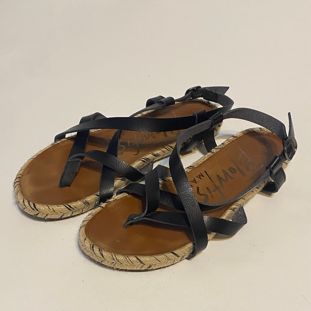 Blowfish Black Espadrille Sandals